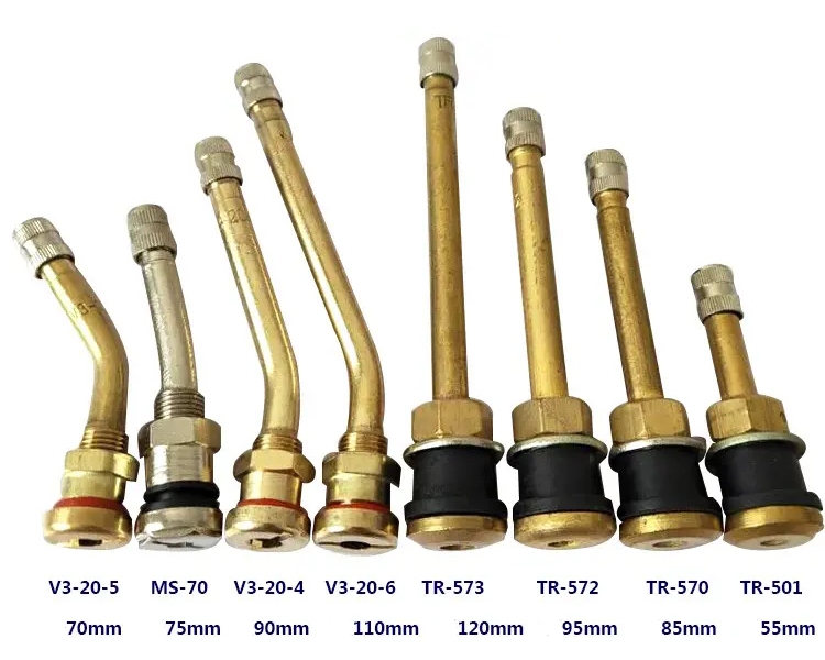 European Style O-Ring Seal Clamp-In Brass Truck Tire Valve Stems V3.20.6 V3.20.5 V3.20.4